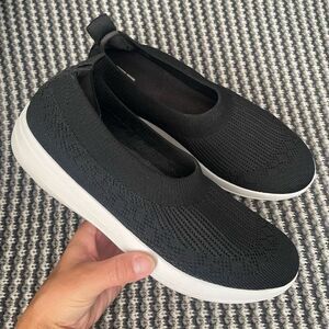 Fitflop Uberknit Ballerina black Flat women’s shoe size 8